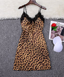 レオパード柄 3色 セクシー 姉 パジャマ ルームウェア スリップドレス MY8018