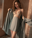 4色 ルームウェア レース パジャマ 肌見せ セクシー MY8-GR1094