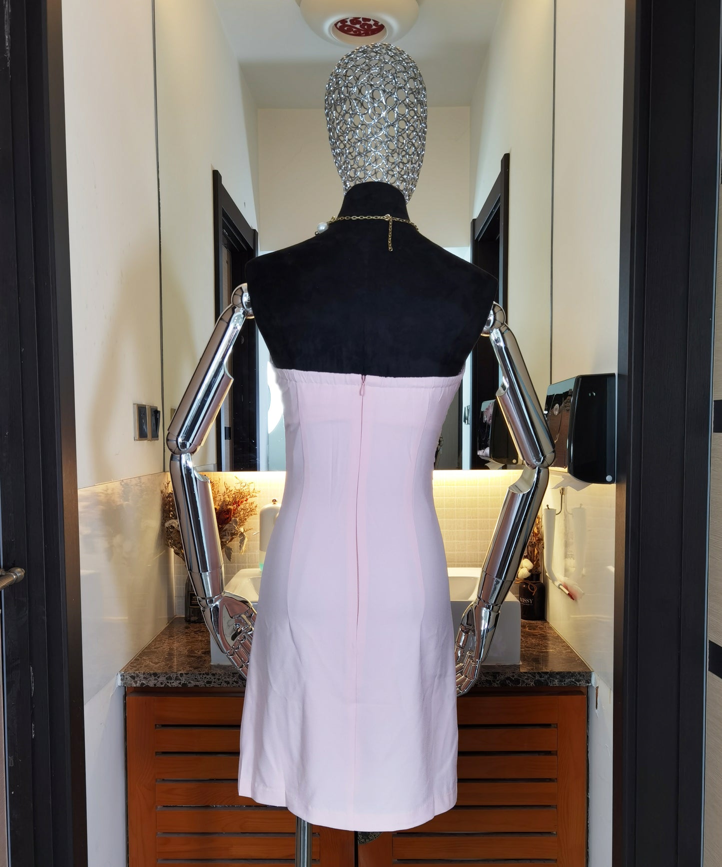 【自社デザイナー手作り】ミニドレス キャバドレス かわいい ピンク 新作 YJ010