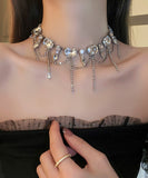 ネックレス ダイヤモンド ゴージャス 高級感 キラキラ 気質 XH3-BY-HN1886