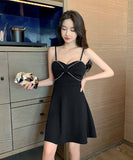 4色 ミニドレス キャバドレス リボン かわいい セール セクシー Aライン MY2-MLS6061