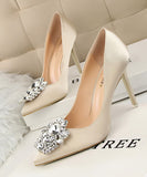 7色 ダイヤモンド キラキラ 美脚効果 ハイヒール MY5017