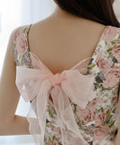 花柄 リボン 大人かわいい 清楚感 レディース 超人気 パーティードレス ロングドレス MY2156-MLS5409