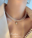 高見え 真珠 ネックレス レディース MY9016