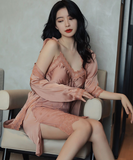 【2点】ナイトドレス レース ハーフスリップ スリップ ベビードール レディース XY-XE-2191