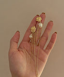 ピアス バラ 淡水パール ゴージャス 高見え MY3-BY-HE6234