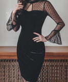 新作 秋 柔らかい セクシー レース 指名 着痩せ 高見え キャバドレス ミニドレス MY2141-MLS3635