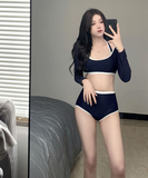 フィットネス 水着 レディース 体型カバー ２点セットsexy 長袖  ショーツ  XY-DP-A29016