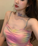 ミニドレス キャバドレス 虹色 姉 大人かわいい 肌見せ 新作 MY2-MLS4675