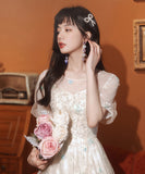 レース 高見え キラキラ 宴会 パーティー ロングドレス 婚活 結婚式 MY2121