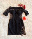 【4色新作入荷】【袖にフリル付き】匠手作り ミニドレス キャバドレス 谷間魅せ かわいい ゴージャス YN22-816