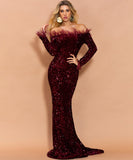 4色 パーティードレス ロングドレス ピカピカ 新作 ゴージャス 高品質 目線ゲット 指名up MY2-PC-FT19005