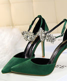 6色 ピカピカ 脚長効果 高級 ダイヤモンド ハイヒール MY5020