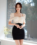 ミニドレス キャバドレス かわいい ふわふわ 新作 脚長効果 MY2-ZED887562A71