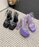 ハイヒール 新作 ゴージャス 高見え ピカピカ 2色 MY5-XL-ZL-398-9