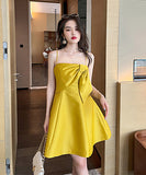 パーティードレス エレガント リボン 着瘦せ 麗らか XH2-JY5786