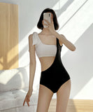 ビキニ 可愛い 着瘦せ chic セクシー 肌見せ モノキニ 温泉 XH7-KSD2802