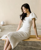 ひざ丈 ドレス パーティー ドレス かわいい 高見え 清楚感 新作 MY2-ZED880533E