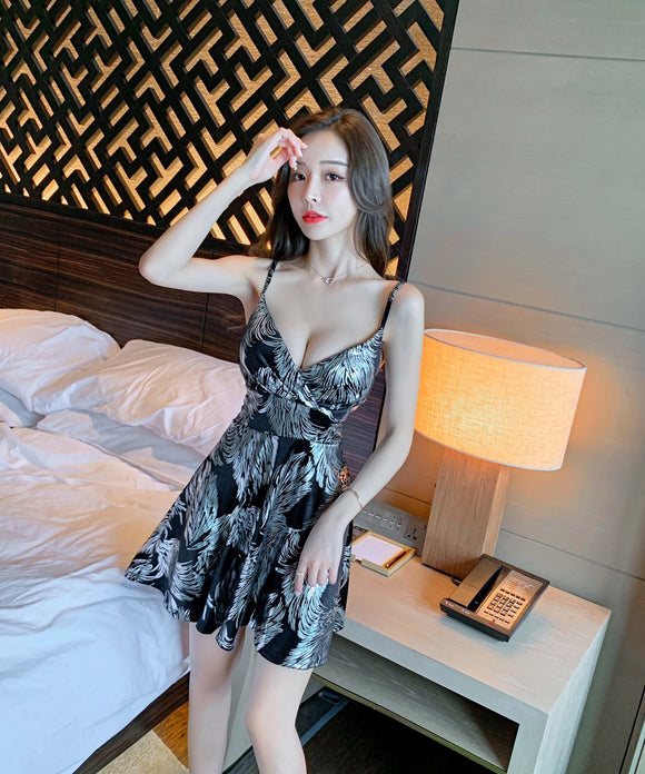 キャバドレス ミニドレス 花柄 Aライン ゴージャス 高見え MY2-MLS5046