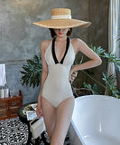 水着 エレガント コントラストカラー 谷間魅せ セクシー 着瘦せ ビキニ XH7-DP-A20961