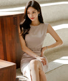 ミニドレス ワンピース 無地 ゴージャス 新作 かわいい MY2-ZED88978A07