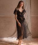 【2点セット】パジャマ セクシー 肌見せ 透け感 コージャス 大人かわいい MY8-GR19222+19217