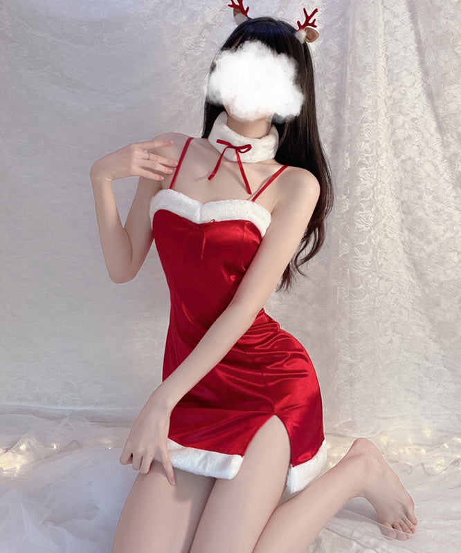 【2点セット】ミニドレス キャバドレス クリスマス サンタ服 かわいい MY2-GR1783