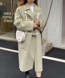 【2色】カシミヤ コート 高品質 手作り かわいい 新作 ゴージャス MYAS1WTQ238