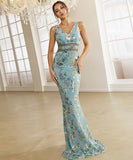 ロングドレス ナイトドレス パーティードレス 新作 高級感 キラキラ アメリカスタイル MY2-PC-WY34