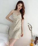 レオパード柄 3色 セクシー 姉 パジャマ ルームウェア スリップドレス MY8018