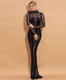 ロングドレス パーティードレス 結婚式 パーティー ピカピカ レース XY2-PC-M0032