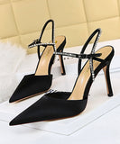 4色 ハイヒール 宴会 ダイヤモンド 淑やか サンダル 高級感 XH5-DS221-1