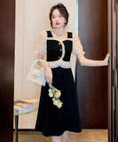 【即日発送可能】2色 ひざ掛け ドレス かわいい 新作 フリル リボン MY2-TBQYX