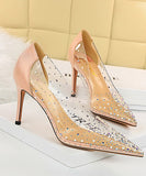 透明 キラキラ セクシー 美脚効果 高見え ハイヒール パンプス MY5019