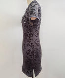 【2色】ミニドレス キャバドレス かわいい 花柄 レース 高級感 MY2-DY003