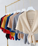 マント 肩挂け ストール ショール ニット 秋冬 防寒 かわいい MY9029