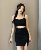 【4色】ミニドレス キャバドレス 着瘦せ 肌見せ 新作 MY2-YM8716