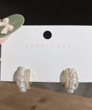 ピアス 真珠クリア かわいい 夏 シンプル MY9013