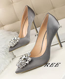 7色 ダイヤモンド キラキラ 美脚効果 ハイヒール MY5017