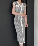 千鳥格子 新作 かわいい ロングドレス パーティードレス ゴージャス MY2-MLS5648