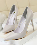 10cm/7.5cm 7色 無地 ゴージャス ハイヒール パンプス 新作 美脚効果 MY5-DS9511-17