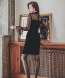 新作 秋 柔らかい セクシー レース 指名 着痩せ 高見え キャバドレス ミニドレス MY2141-MLS3635