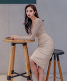 ひざ丈ドレス ミニドレス ゴージャス パーティードレス 結婚式 MY2-ZED886322BH506