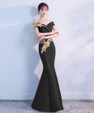 4色 パーティードレス ロングドレス 刺繡 着痩せ 新作 セール 高見えMY2-MLS3796