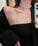 ネックレス 高見え 真珠 スタイル セクシー MY9019