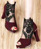 2色 刺繍 高見 披露宴 宴会 ハイヒール パンプス MY5010