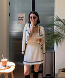 秋冬 2色 セット ファッション アフター 同伴 二次会 新作ドレス コート レディース 防寒対策 高見え 脚長効果 MY2128