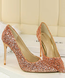 パンプス ハイヒール 新作 ピカピカ 8色 高見え MY5-DS9219-1