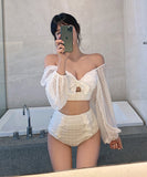 水着 ビキニ セクシー 谷間魅せ 背露出 温泉 新作 MY7-BY2565