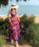 サンドレス 花柄 レース かわいい 背露出 セクシー 新作 夏 海辺 MY2-XD6761